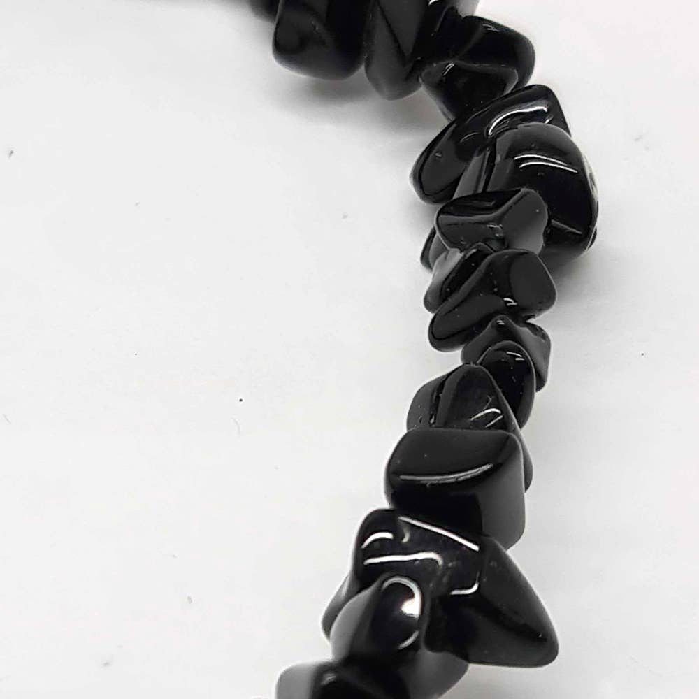 Assorted Gemstone Chip Stretch Bracelet