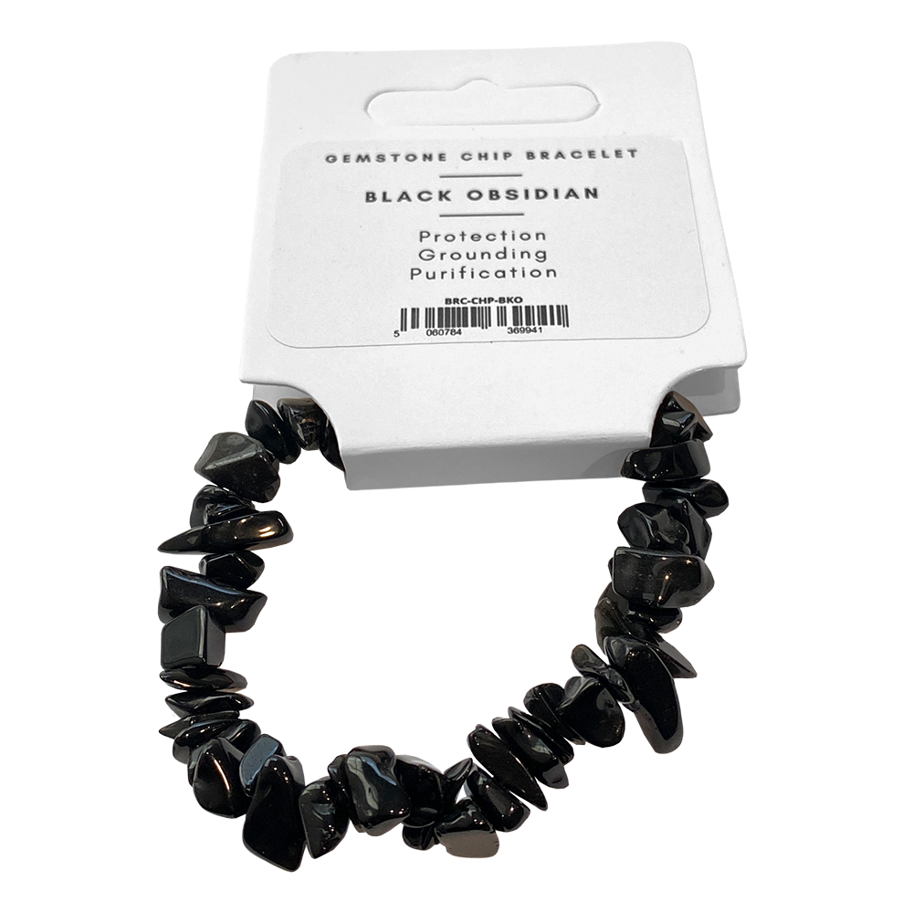 Assorted Gemstone Chip Stretch Bracelet