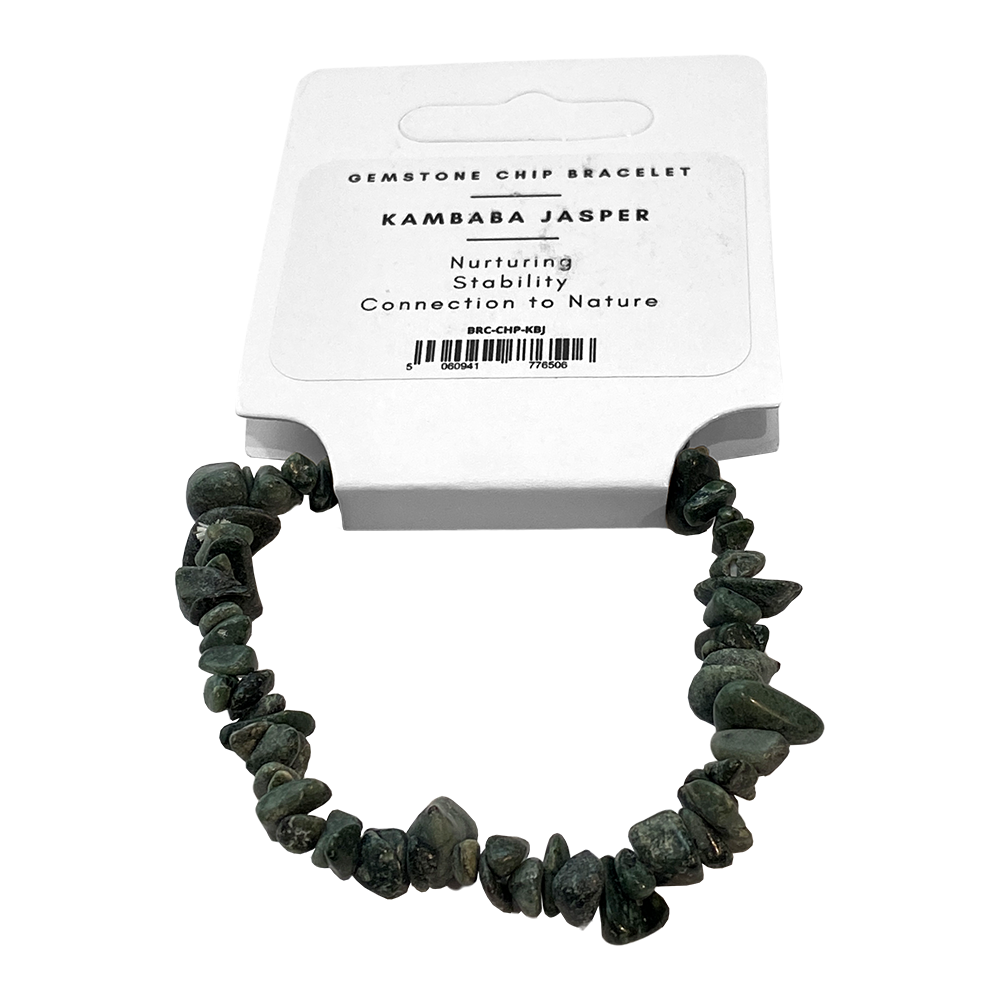 Assorted Gemstone Chip Stretch Bracelet