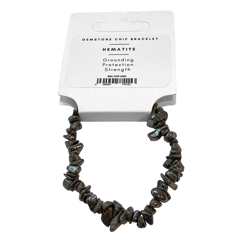 Assorted Gemstone Chip Stretch Bracelet
