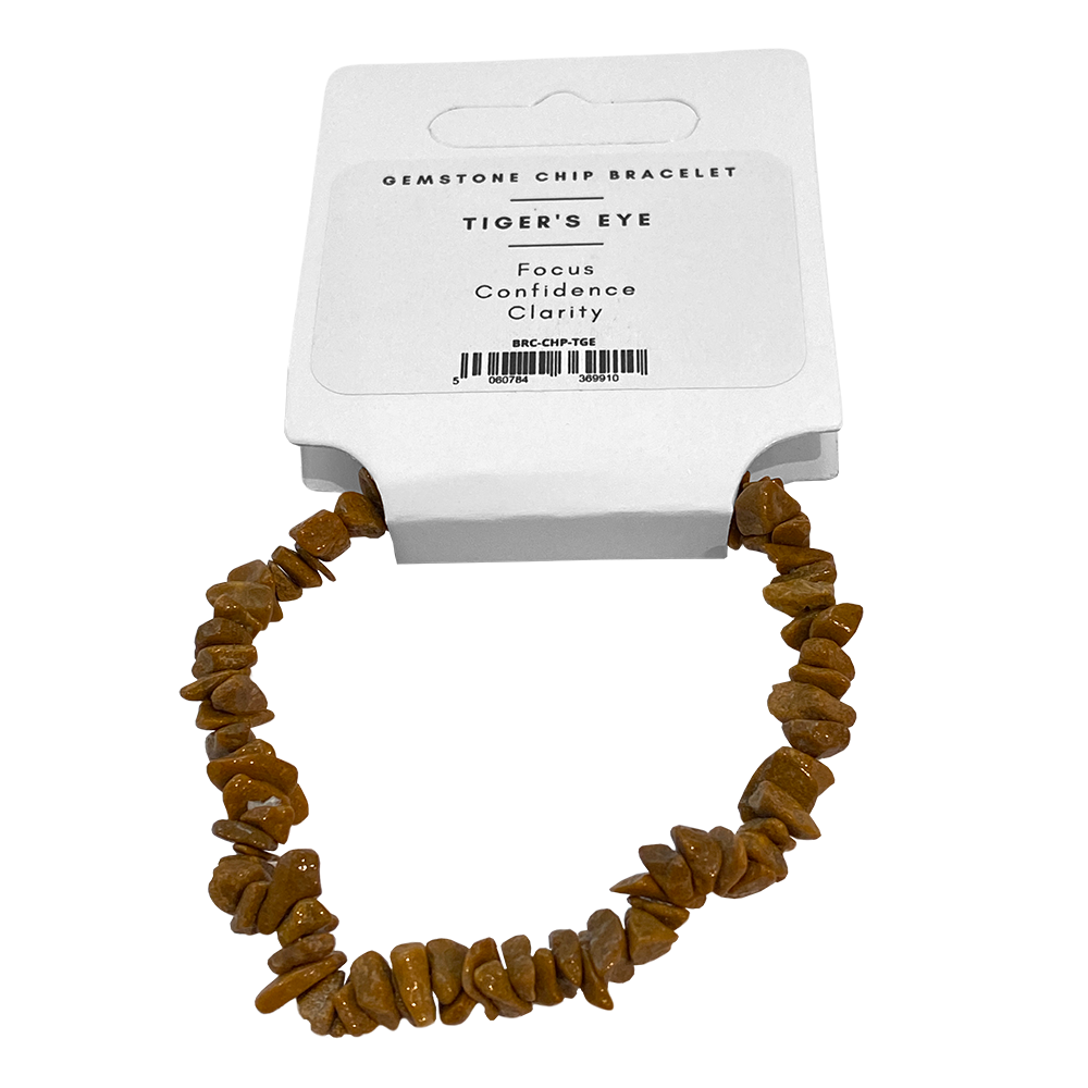 Assorted Gemstone Chip Stretch Bracelet