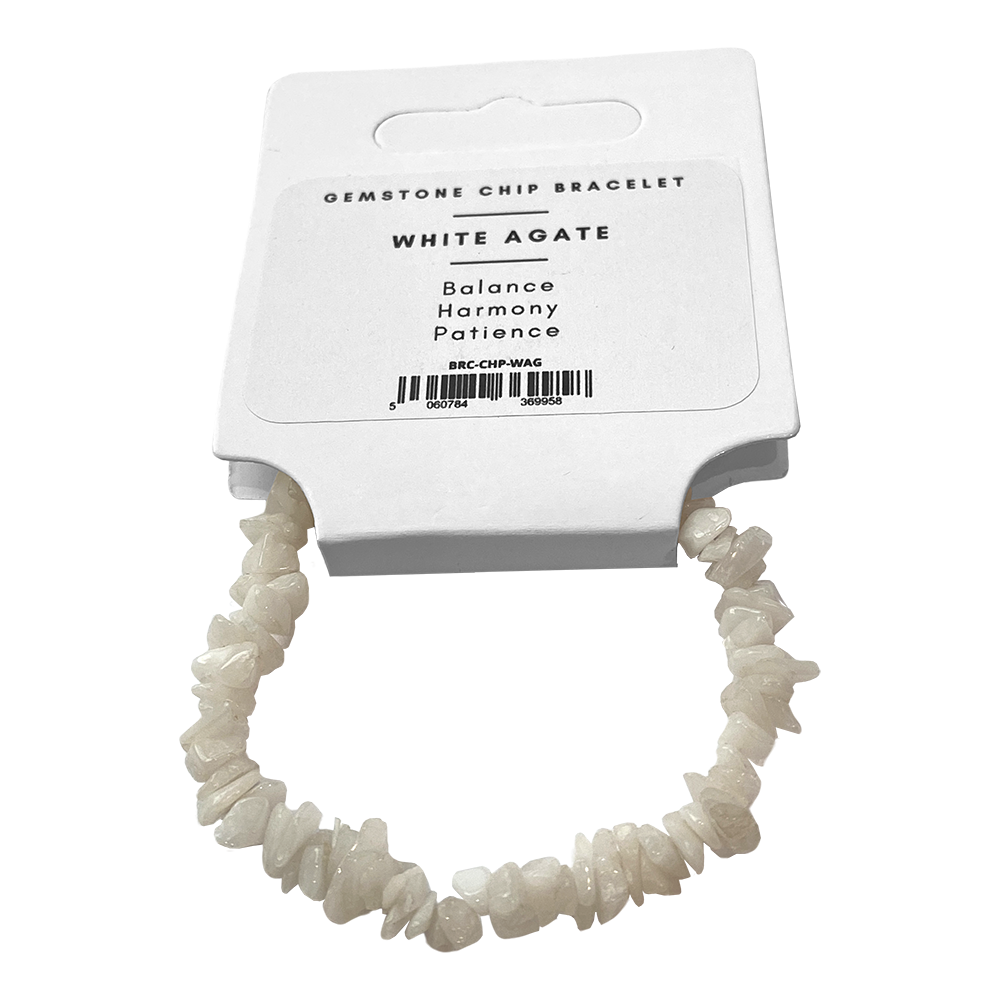 Assorted Gemstone Chip Stretch Bracelet