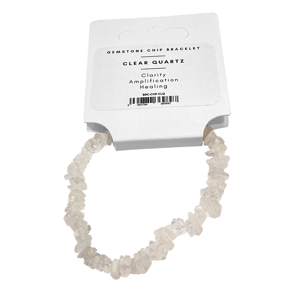 Assorted Gemstone Chip Stretch Bracelet