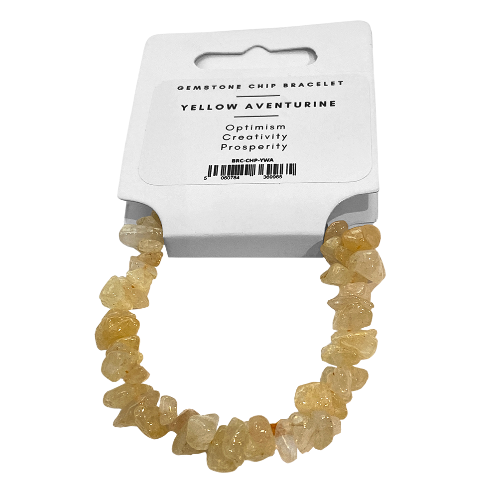 Assorted Gemstone Chip Stretch Bracelet