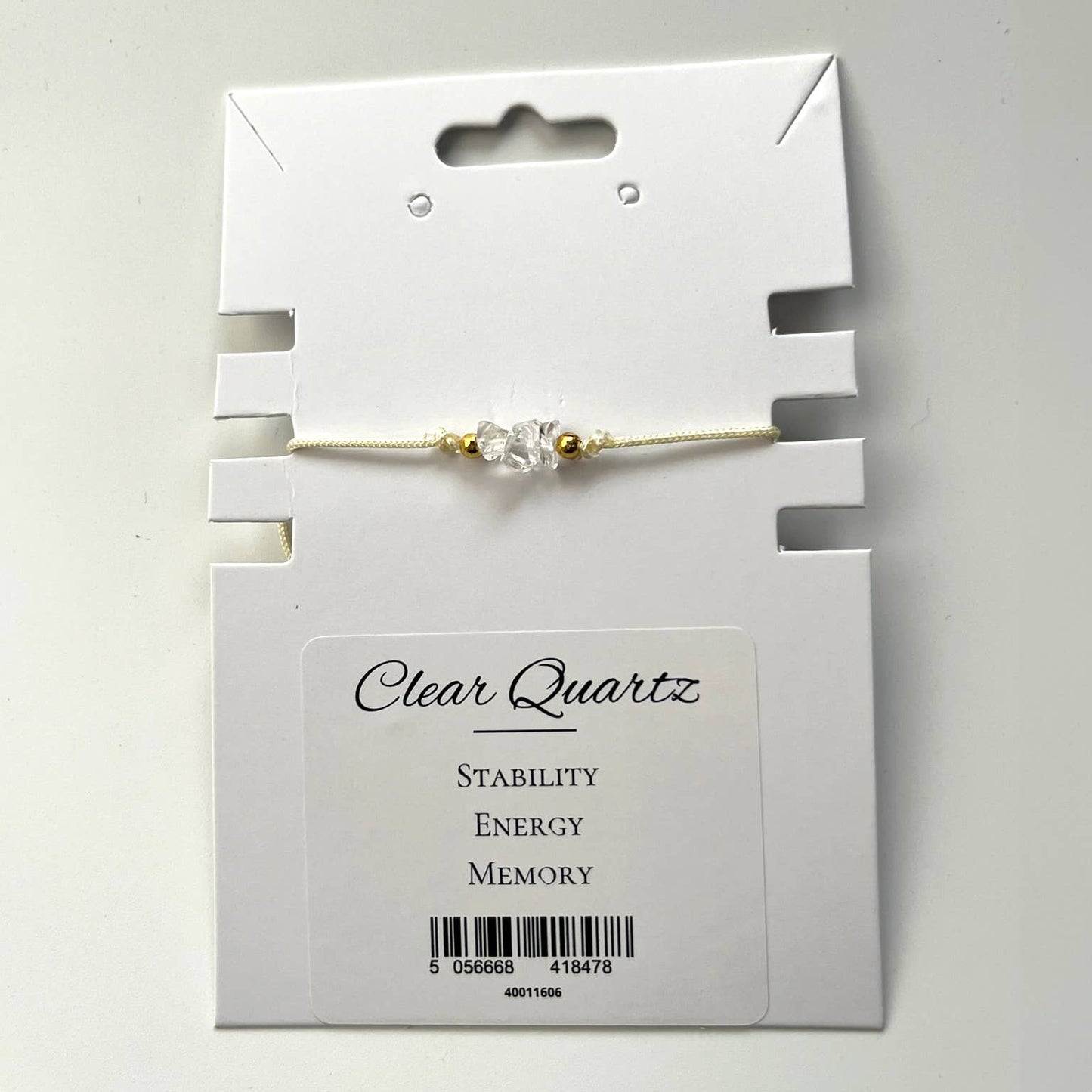 Gemchips Wristle: Clear Quartz