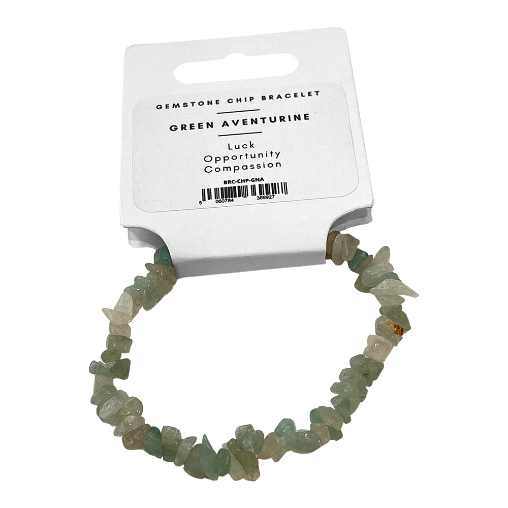 Assorted Gemstone Chip Stretch Bracelet