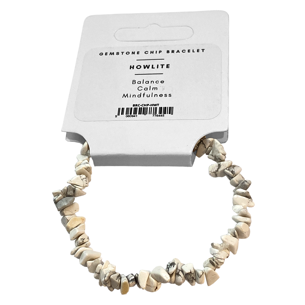 Assorted Gemstone Chip Stretch Bracelet