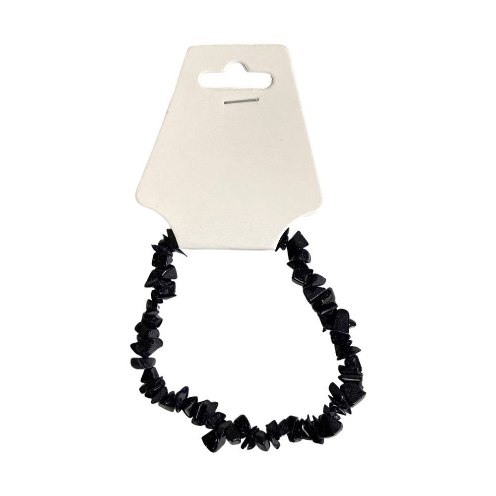 Assorted Gemstone Chip Stretch Bracelet