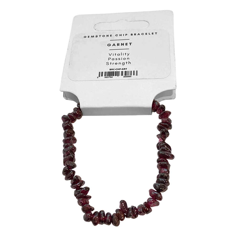 Assorted Gemstone Chip Stretch Bracelet
