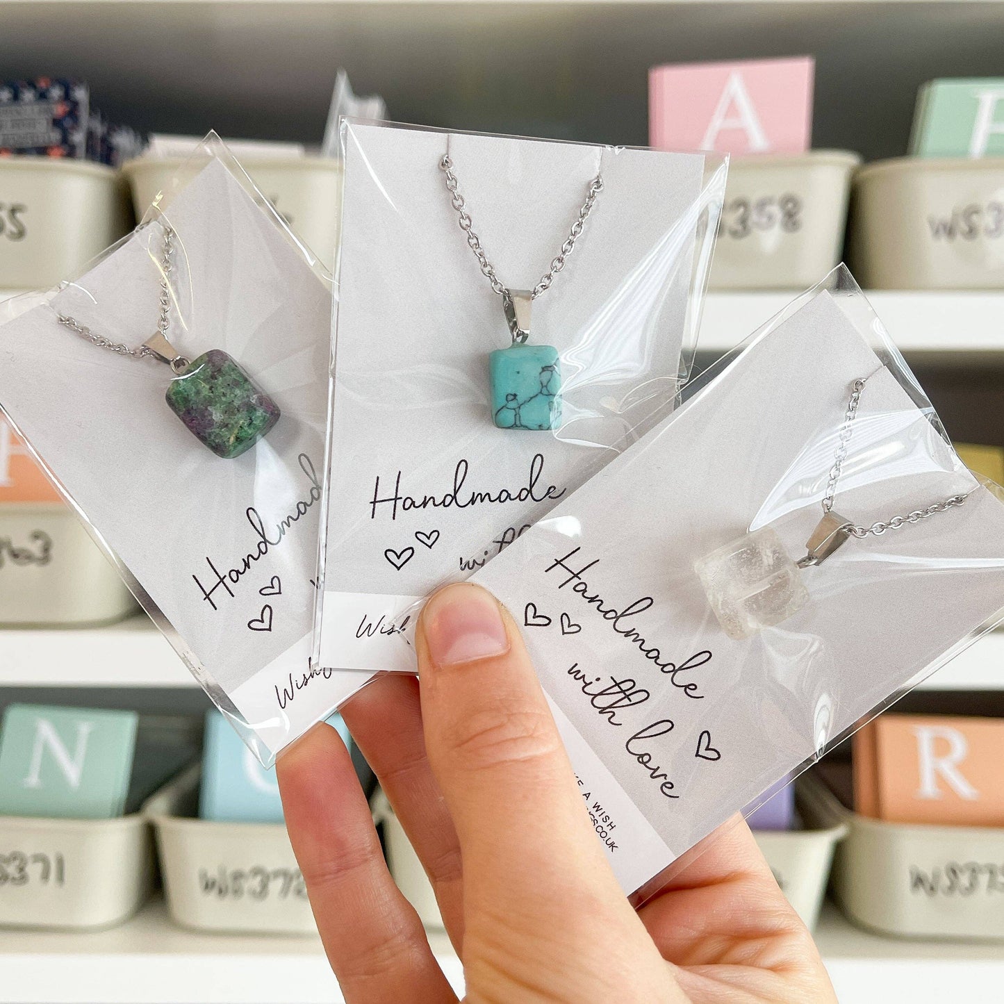 SALE - Gemstone Chunk Necklaces - S055