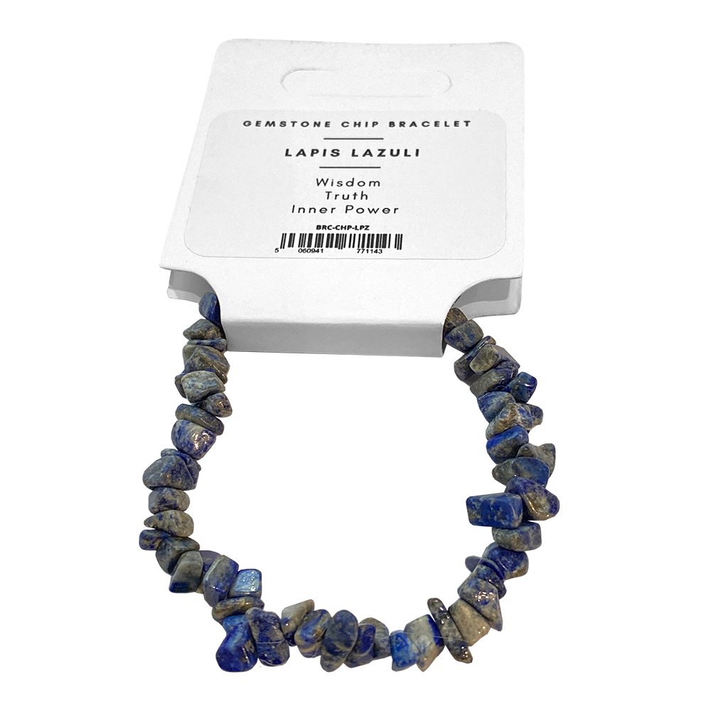 Assorted Gemstone Chip Stretch Bracelet