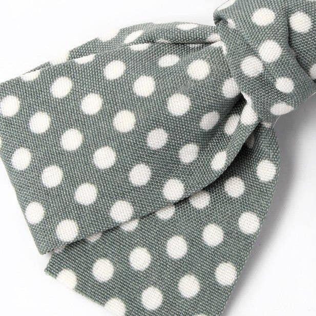 Polka Dot Fabric Bows On A Clip. 5cm