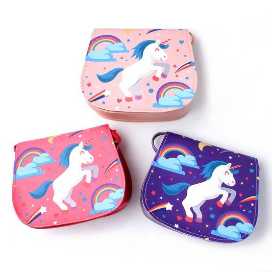 Unicorn Print Saddle Bag 16X14cm