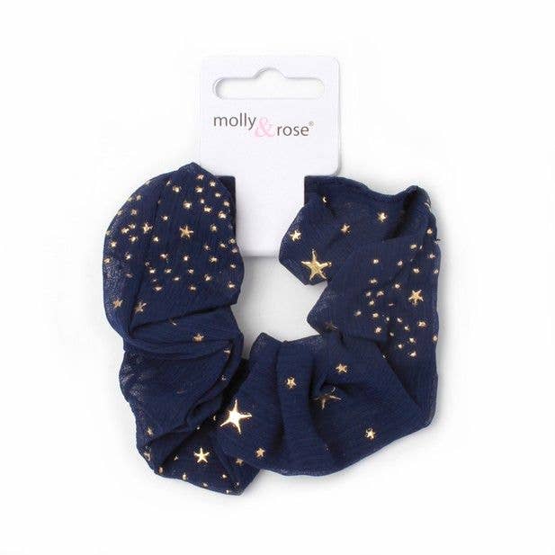Regular - Star Print Scrunchie. Dia.10cm