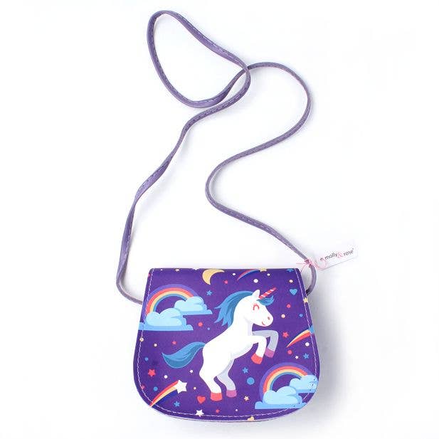 Unicorn Print Saddle Bag 16X14cm